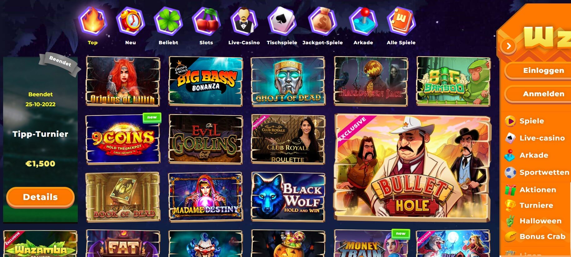 wazamba casino spielautomaten