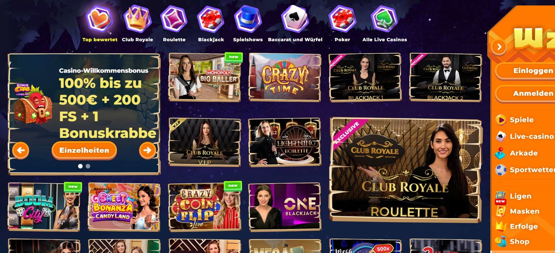 wazamba live casino