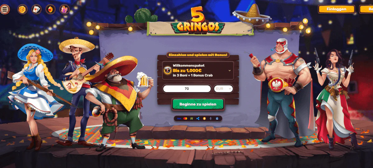 5Gringos Casino im Uberblick